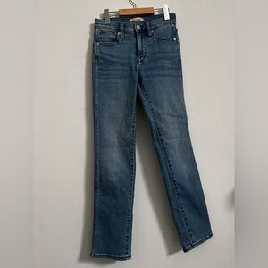 Madewell Straight Leg Denim Jeans in Classic Blue